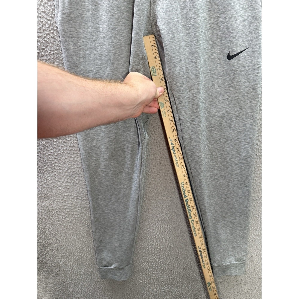 Nike Yoga Pants Womens Small Gray Heather Dri Fit Joggers Stretch Jogging Gym - Picture 4 of 10